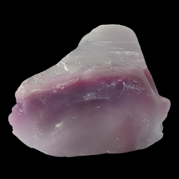 Amethyst Purple Layer Art Glass Cullet Glowing Swirled Manganese Glass #4GL96 - Picture 4 of 6